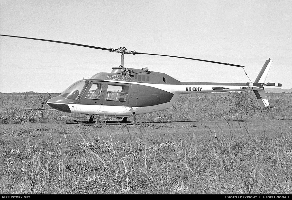 Aircraft Photo of VH-BHY | Bell AB-206A-1 JetRanger | Bristow Helicopters | AirHistory.net #121939