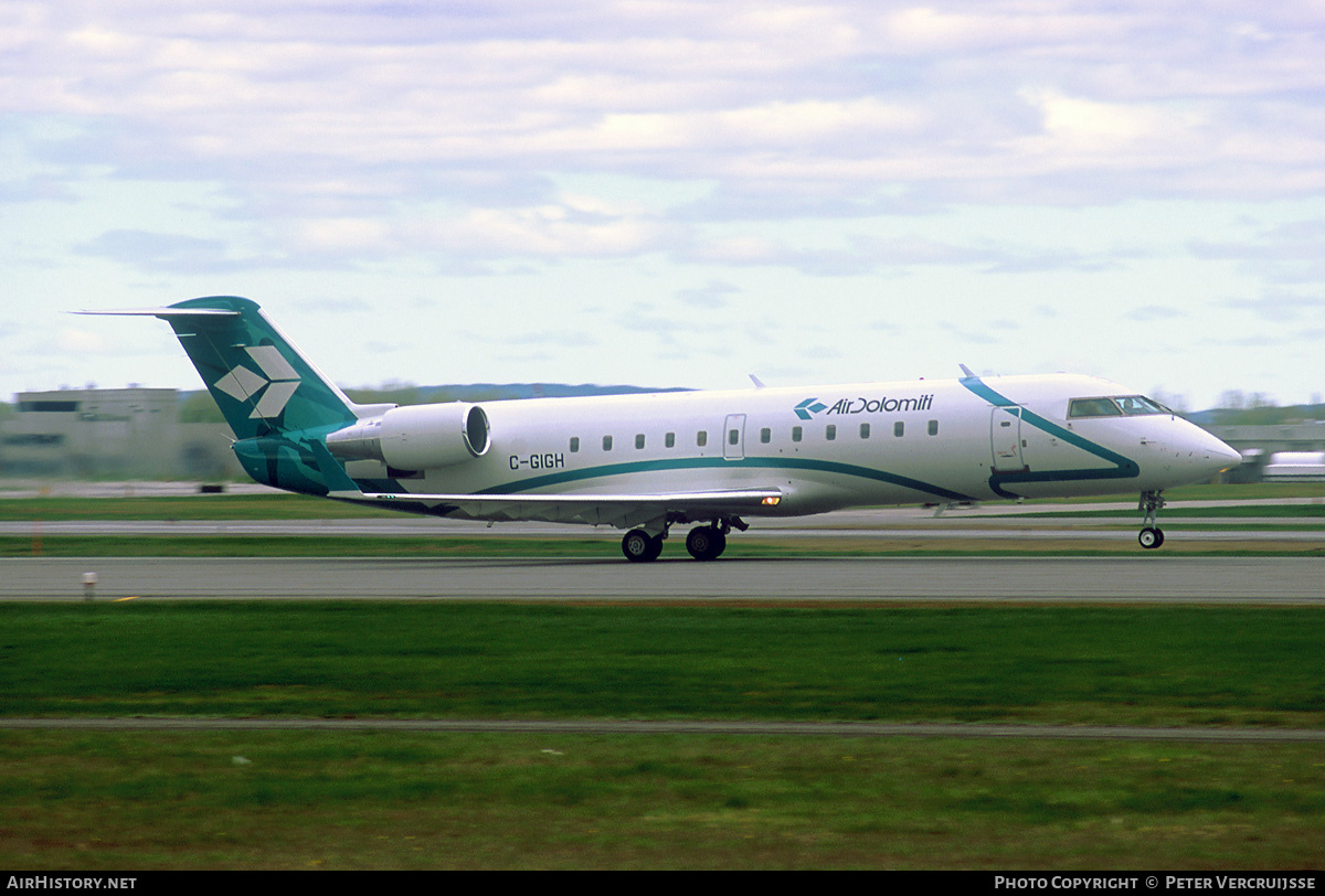 Aircraft Photo of C-GIGH | Bombardier CRJ-200LR (CL-600-2B19) | Air Dolomiti | AirHistory.net #121968