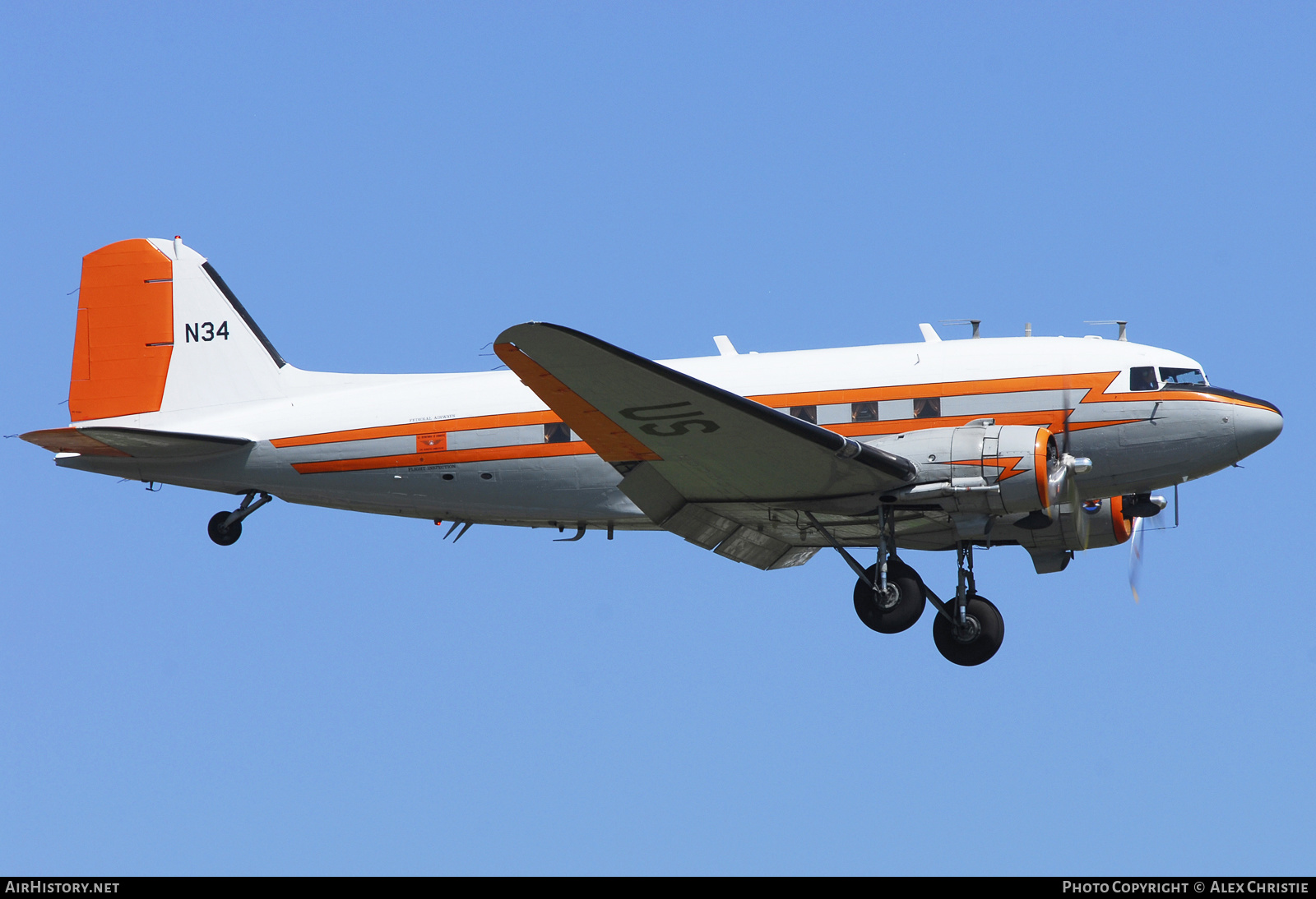Aircraft Photo of N34 | Douglas TC-47K Skytrain | FAA - Federal Aviation Administration | AirHistory.net #121986
