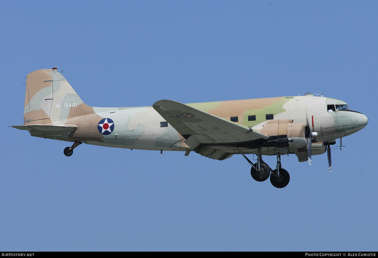 Aircraft Photo of N150D / 41-18401 | Douglas C-47 Skytrain | USA - Air Force | AirHistory.net #122028