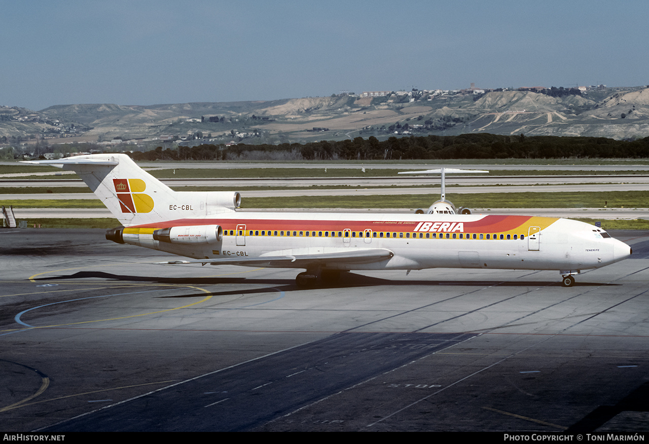 Aircraft Photo of EC-CBL | Boeing 727-256/Adv | Iberia | AirHistory.net #122189