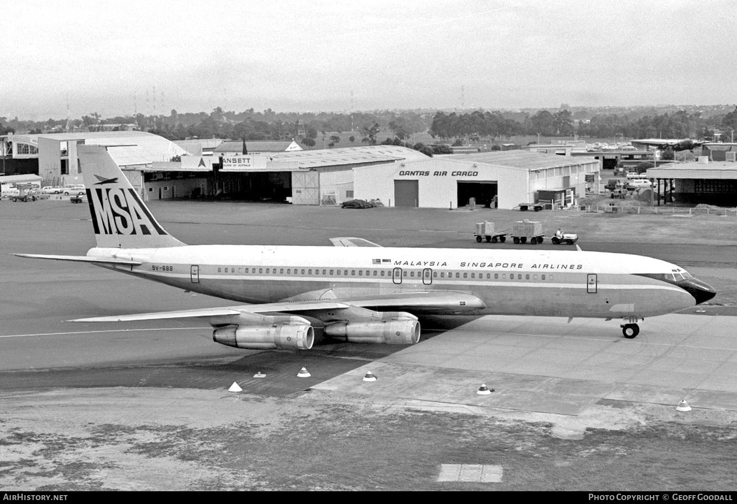 Aircraft Photo of 9V-BBB | Boeing 707-312B | Malaysia-Singapore Airlines - MSA | AirHistory.net #122208