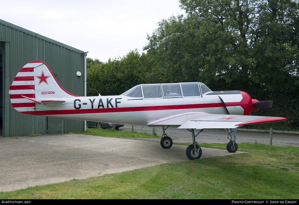 Aircraft Photo of G-YAKF | Yakovlev Yak-52 | Soviet Union - DOSAAF | AirHistory.net #122334