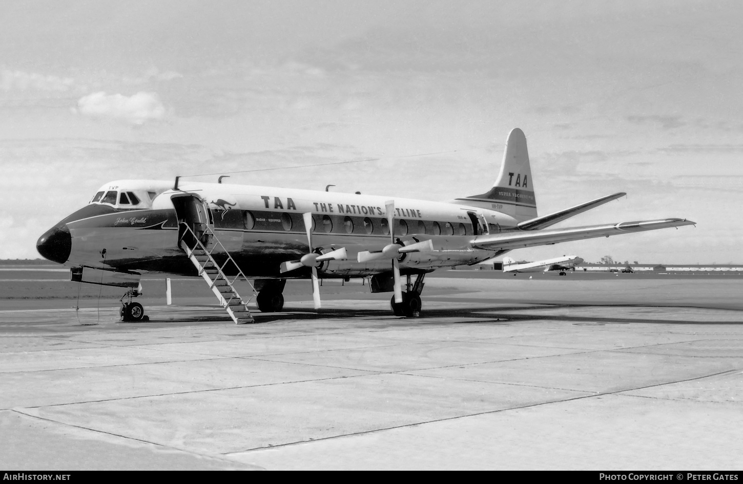 Aircraft Photo of VH TVP Vickers 816 Viscount Trans Australia