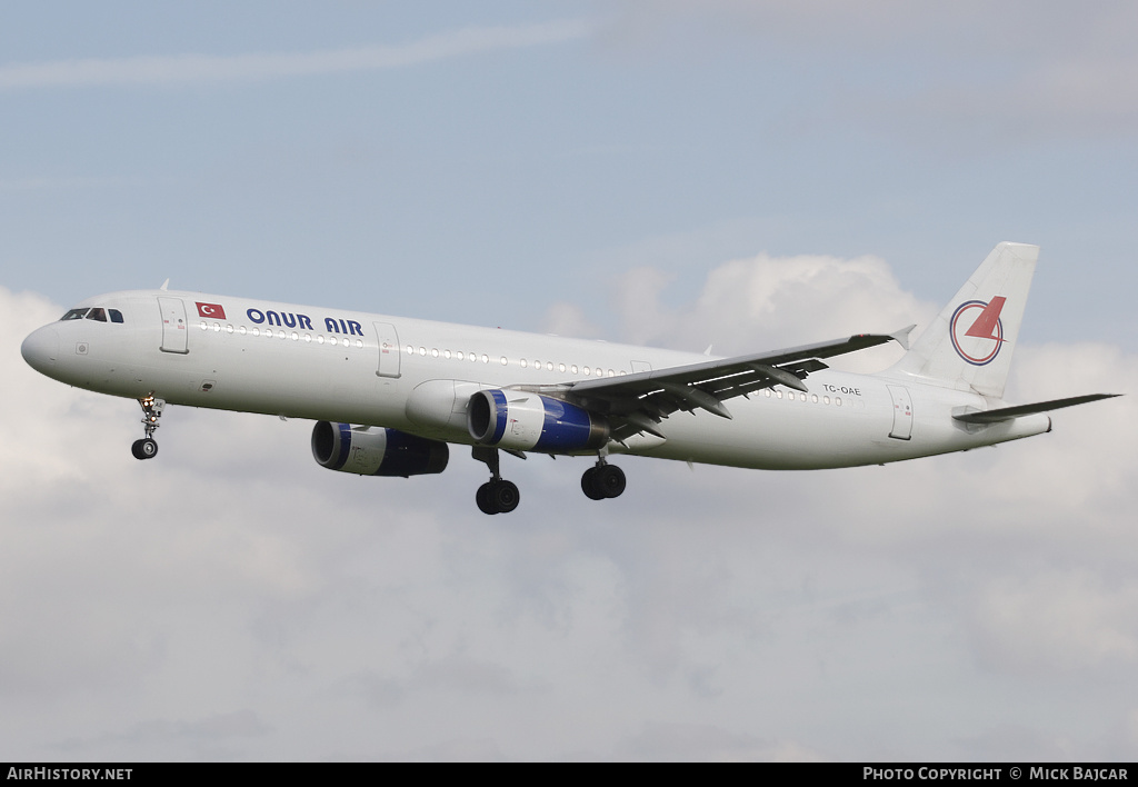 Aircraft Photo of TC-OAE | Airbus A321-231 | Onur Air | AirHistory.net #122393