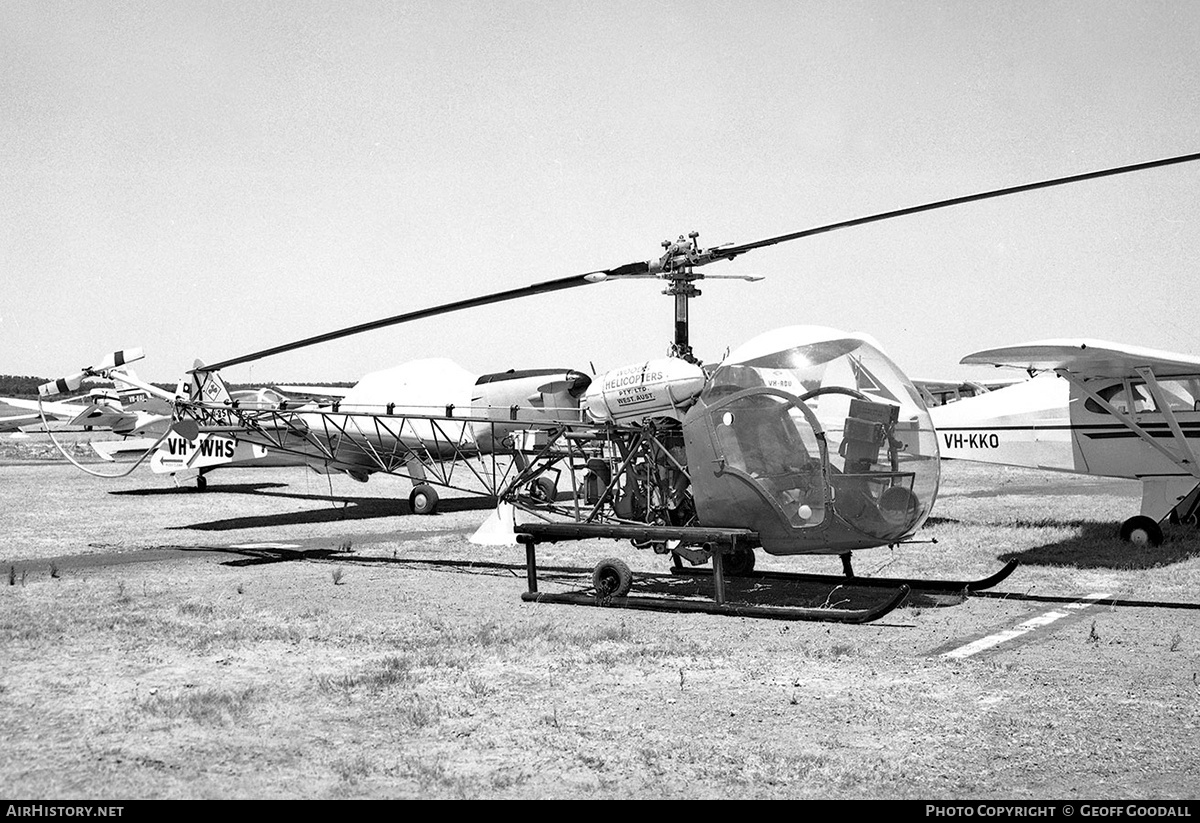 Aircraft Photo of VH-WHS | Bell 47G-2 | Woods Helicopters | AirHistory.net #122398