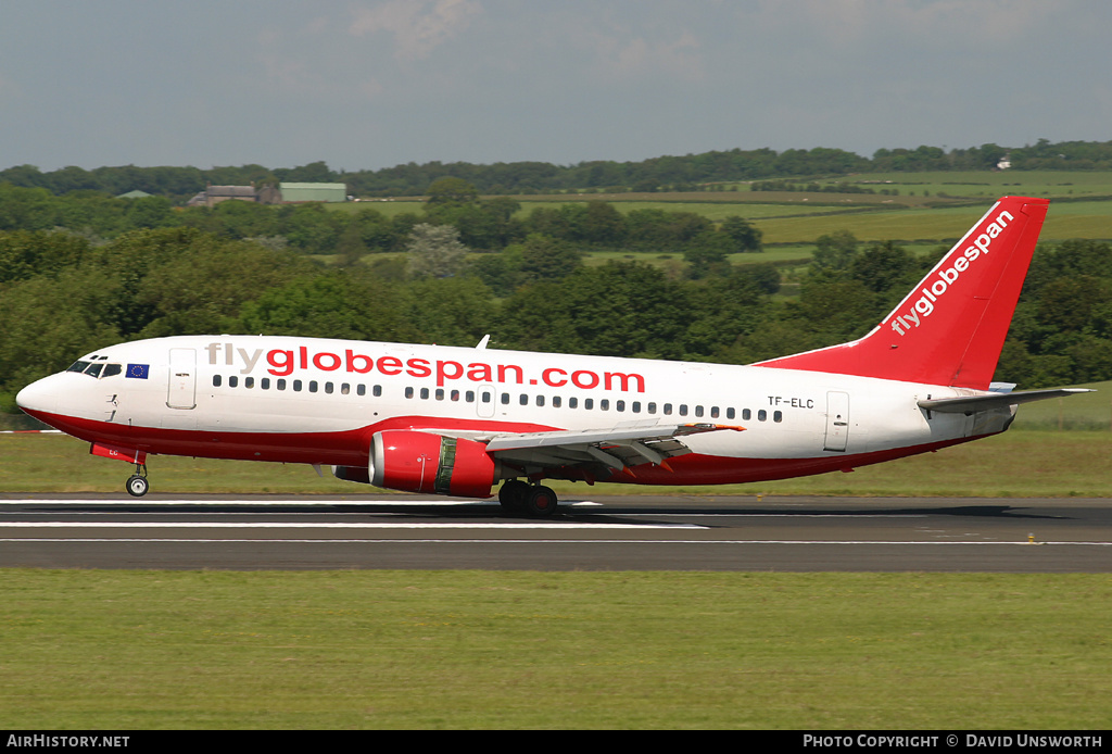 Aircraft Photo of TF-ELC | Boeing 737-3M8 | Flyglobespan | AirHistory.net #122403