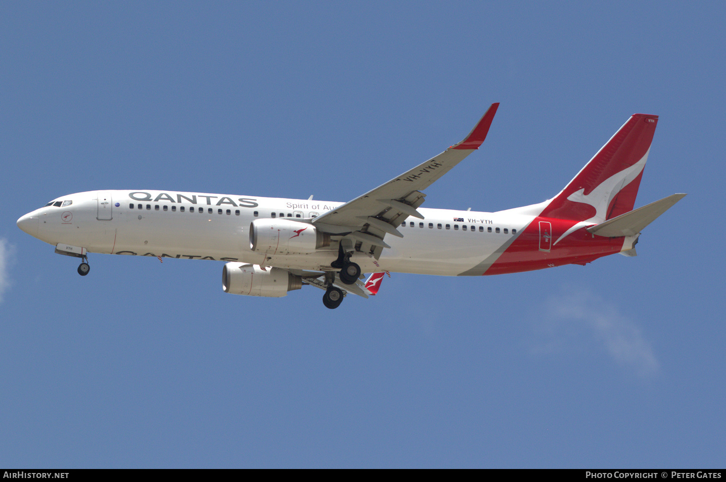 Aircraft Photo of VH-VYH | Boeing 737-838 | Qantas | AirHistory.net #122413