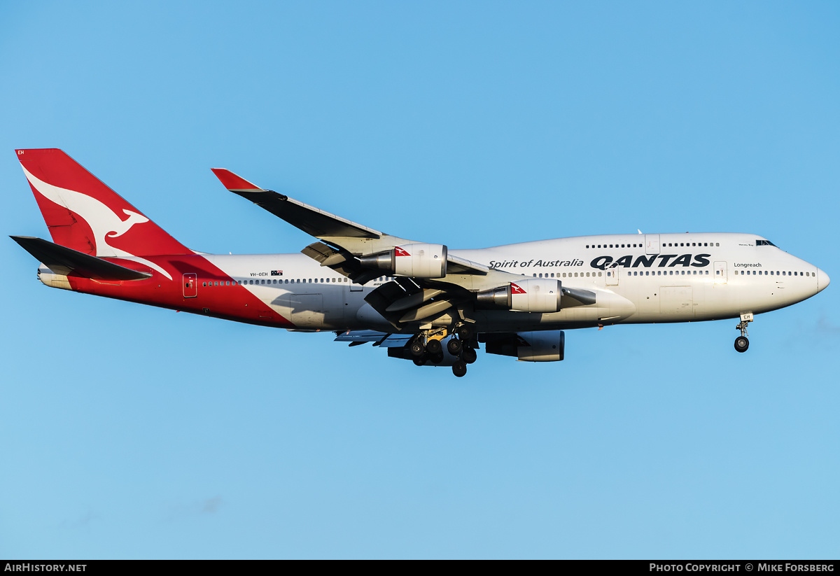 Aircraft Photo of VH-OEH | Boeing 747-438/ER | Qantas | AirHistory.net #122426