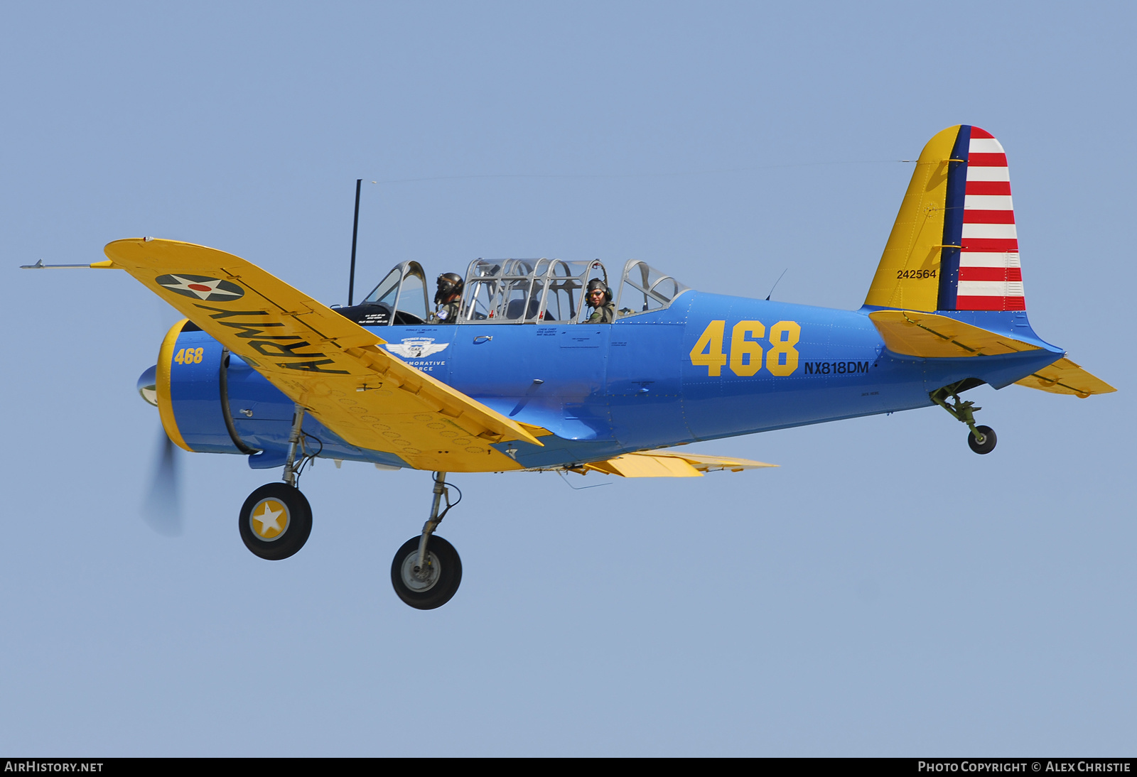Aircraft Photo of N818DM / NX818DM / 242564 | Vultee BT-13A Valiant | Commemorative Air Force | USA - Air Force | AirHistory.net #122435