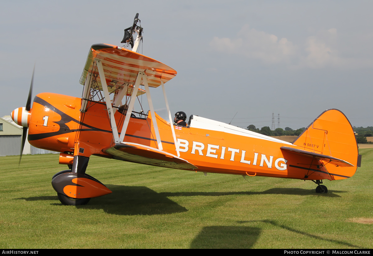 Aircraft Photo of N5057V | Boeing PT-13D Kaydet (E75) | Breitling | AirHistory.net #122448