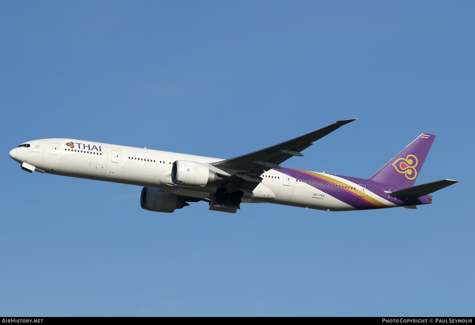 Aircraft Photo of HS-TKU | Boeing 777-3D7/ER | Thai Airways International | AirHistory.net #122478
