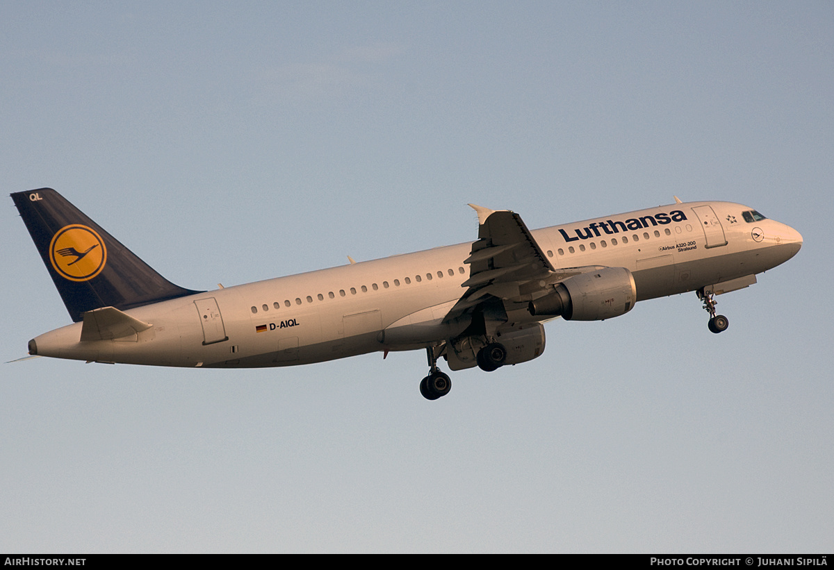 Aircraft Photo of D-AIQL | Airbus A320-211 | Lufthansa | AirHistory.net #122588