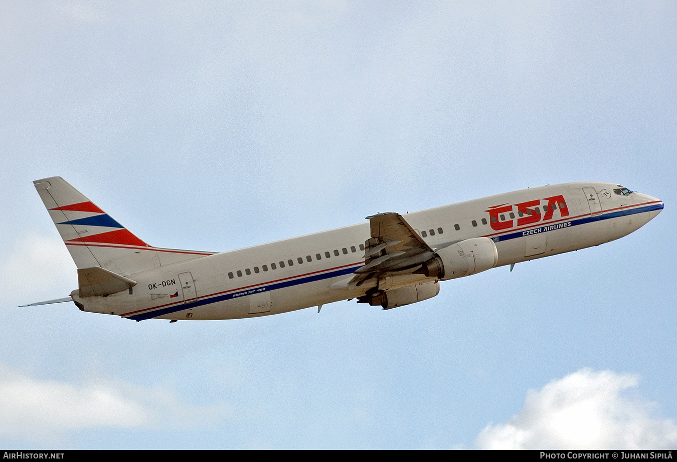 Aircraft Photo of OK-DGN | Boeing 737-45S | ČSA - Czech Airlines | AirHistory.net #122600