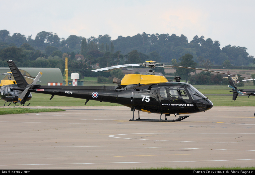 Aircraft Photo of ZJ275 | Eurocopter AS-350BB Squirrel HT1 | UK - Air Force | AirHistory.net #122607