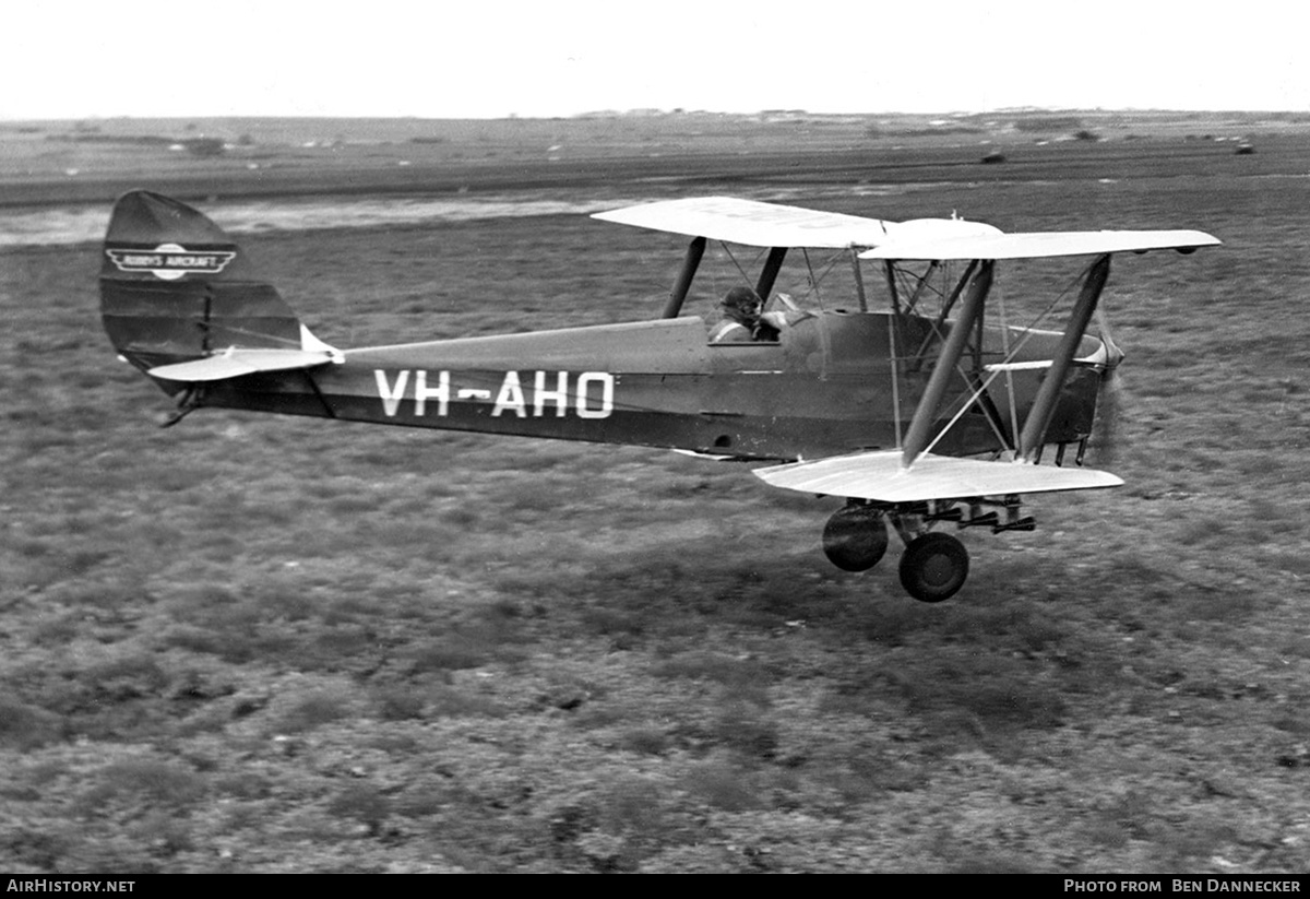 Aircraft Photo of VH-AHO | De Havilland D.H. 82A Tiger Moth | Robby's Aircraft | AirHistory.net #122611