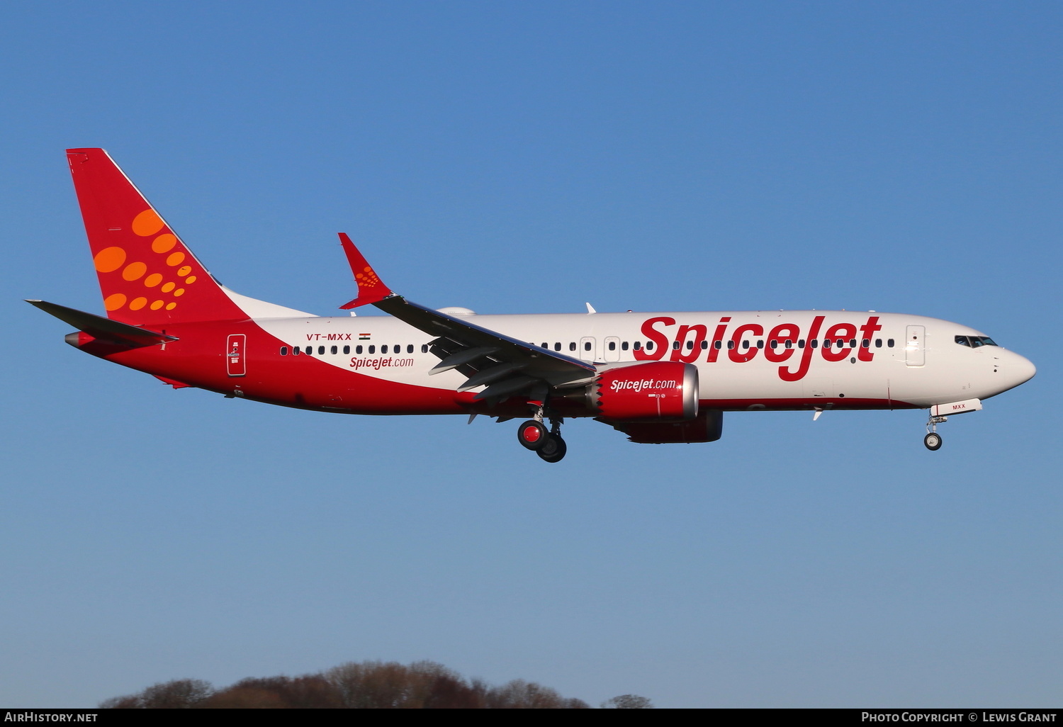 Aircraft Photo of VT-MXX | Boeing 737-8 Max 8 | SpiceJet | AirHistory.net #122620