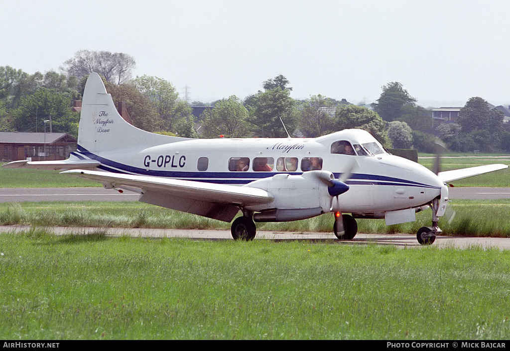 Aircraft Photo of G-OPLC | De Havilland D.H. 104 Dove 8 | Mayfair Dove Charter | AirHistory.net #122666