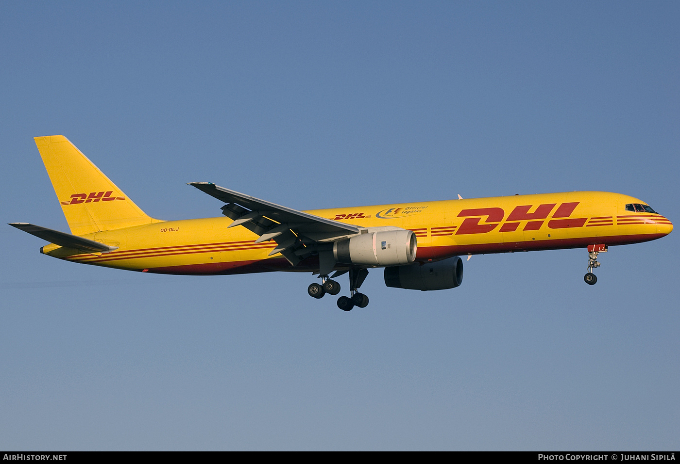 Aircraft Photo of OO-DLJ | Boeing 757-23APF | DHL International | AirHistory.net #122744