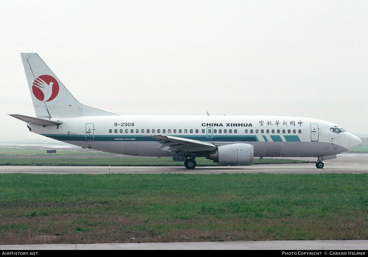 Aircraft Photo of B-2908 | Boeing 737-341 | China Xinhua Airlines | AirHistory.net #122763