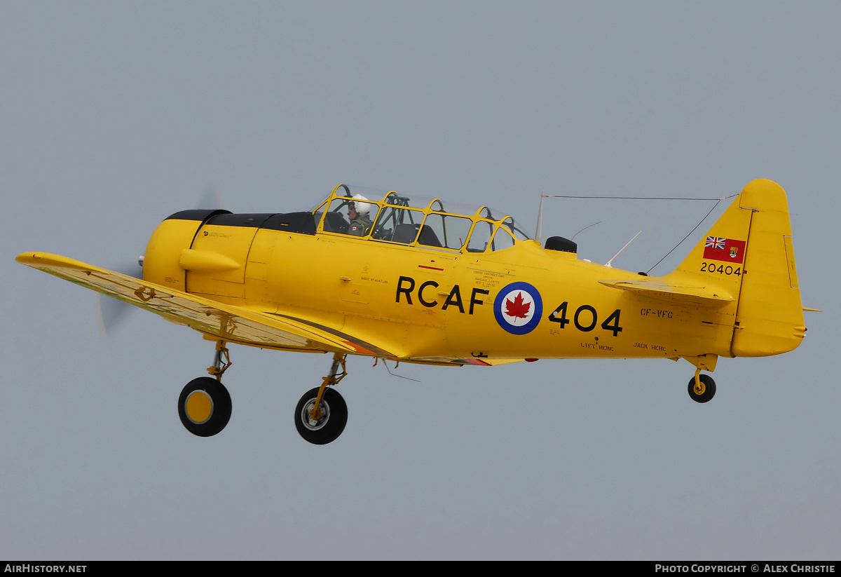 Aircraft Photo of CF-VFG / 20404 | North American T-6J Harvard Mk IV | Canada - Air Force | AirHistory.net #122846