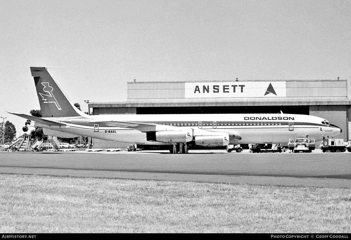 Aircraft Photo of G-BAEL | Boeing 707-321(F) | Donaldson International Airways | AirHistory.net #122933