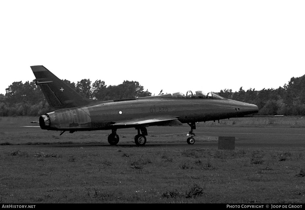 Aircraft Photo of GT-826 | North American TF-100F Super Sabre | Denmark - Air Force | AirHistory.net #122949