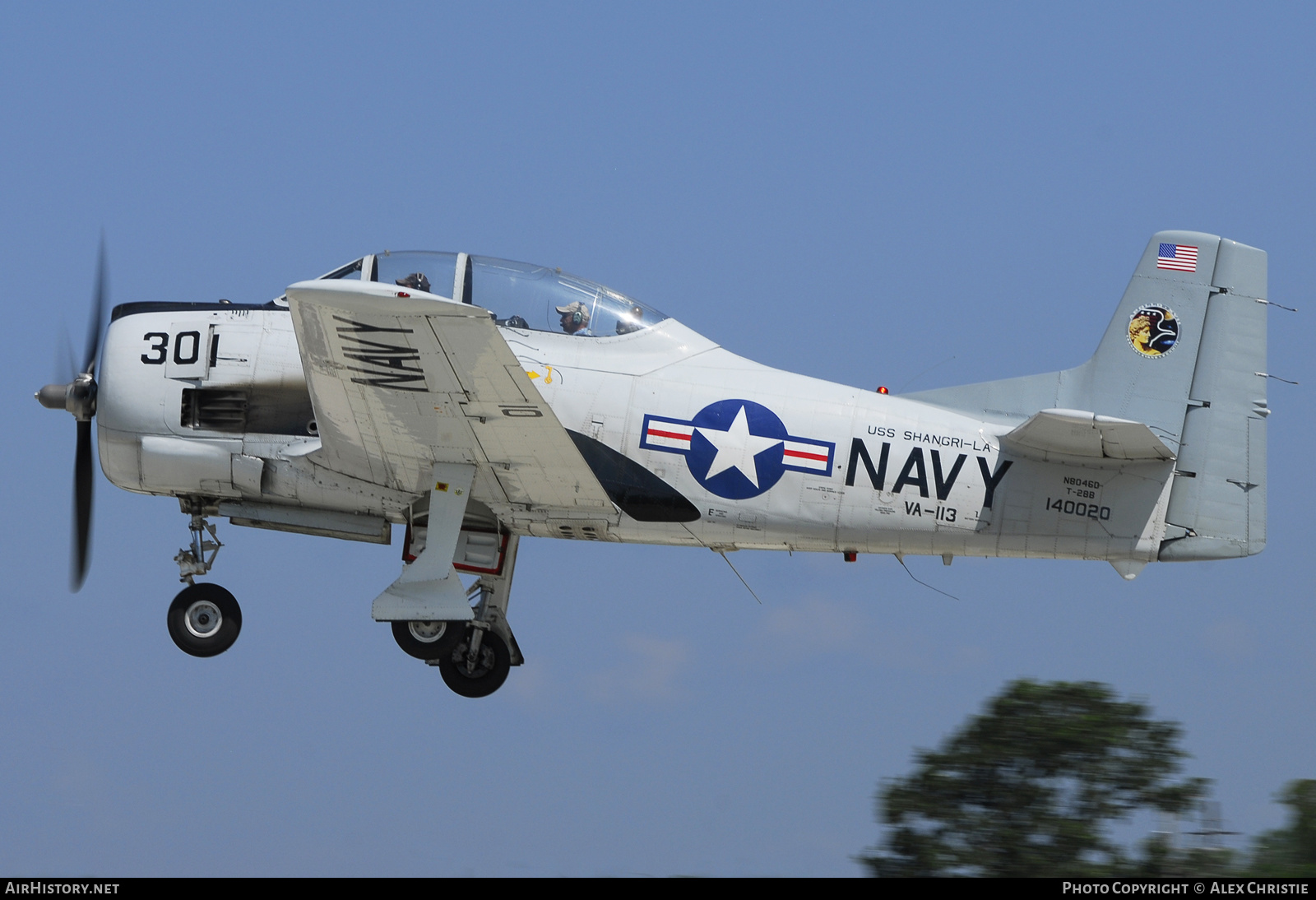 Aircraft Photo of N8046D / 140020 | North American T-28B Trojan | USA - Navy | AirHistory.net #123001