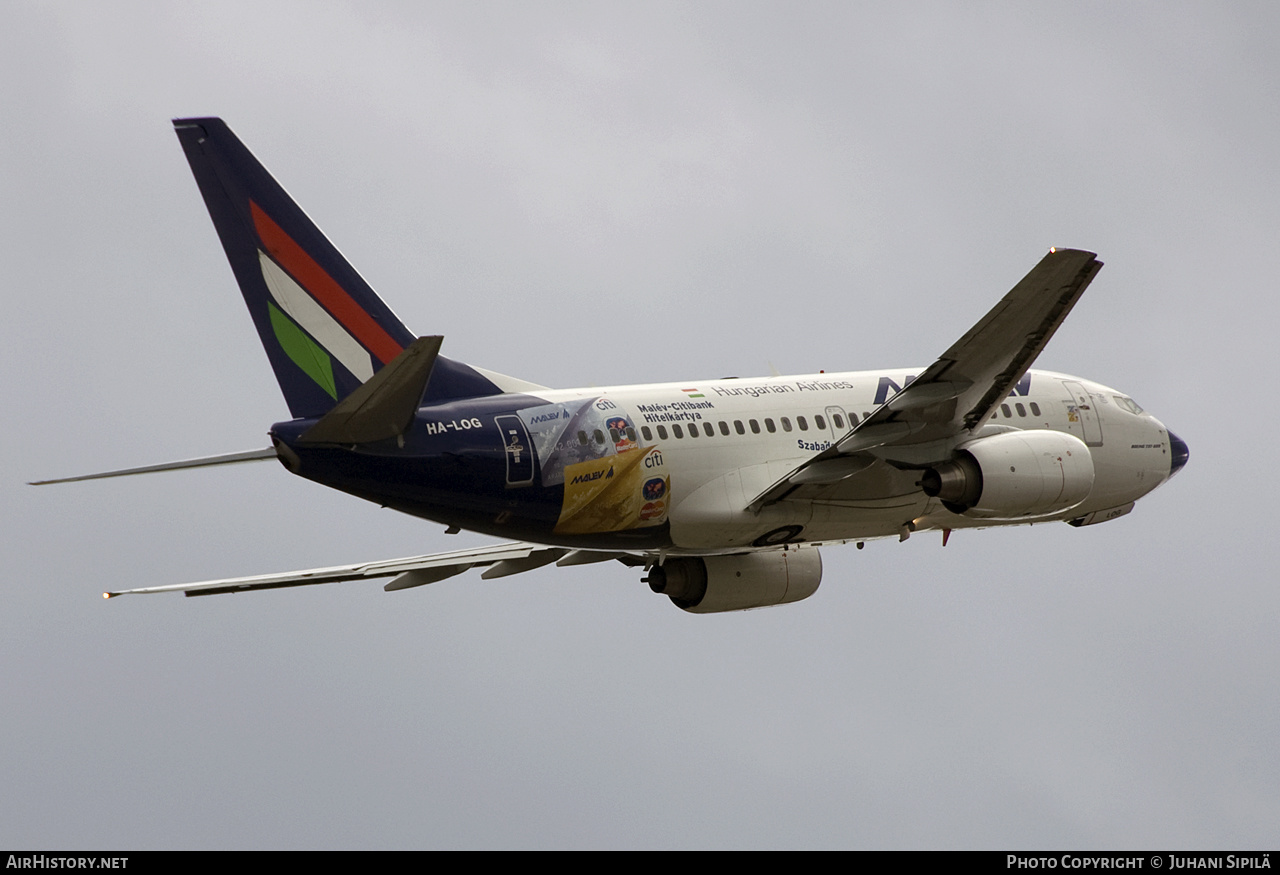 Aircraft Photo of HA-LOG | Boeing 737-6Q8 | Malév - Hungarian Airlines | AirHistory.net #123031