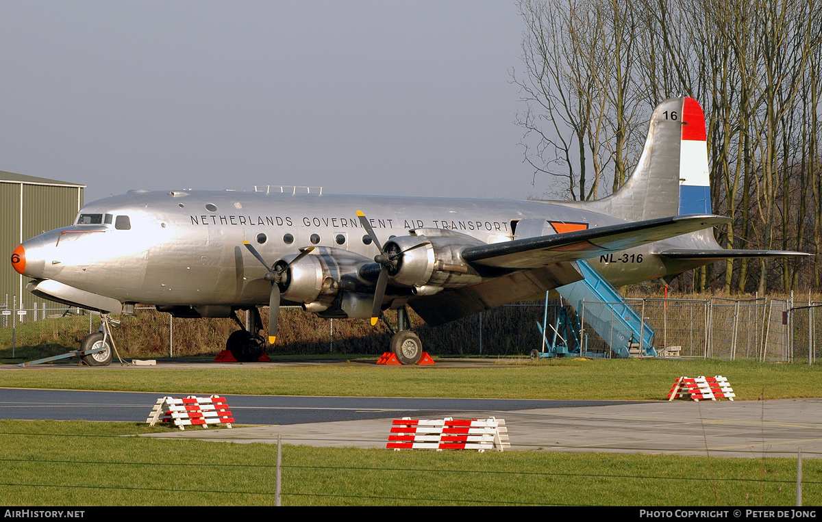 Aircraft Photo of NL-316 | Douglas C-54A Skymaster | Netherlands Government Air Transport | AirHistory.net #123098