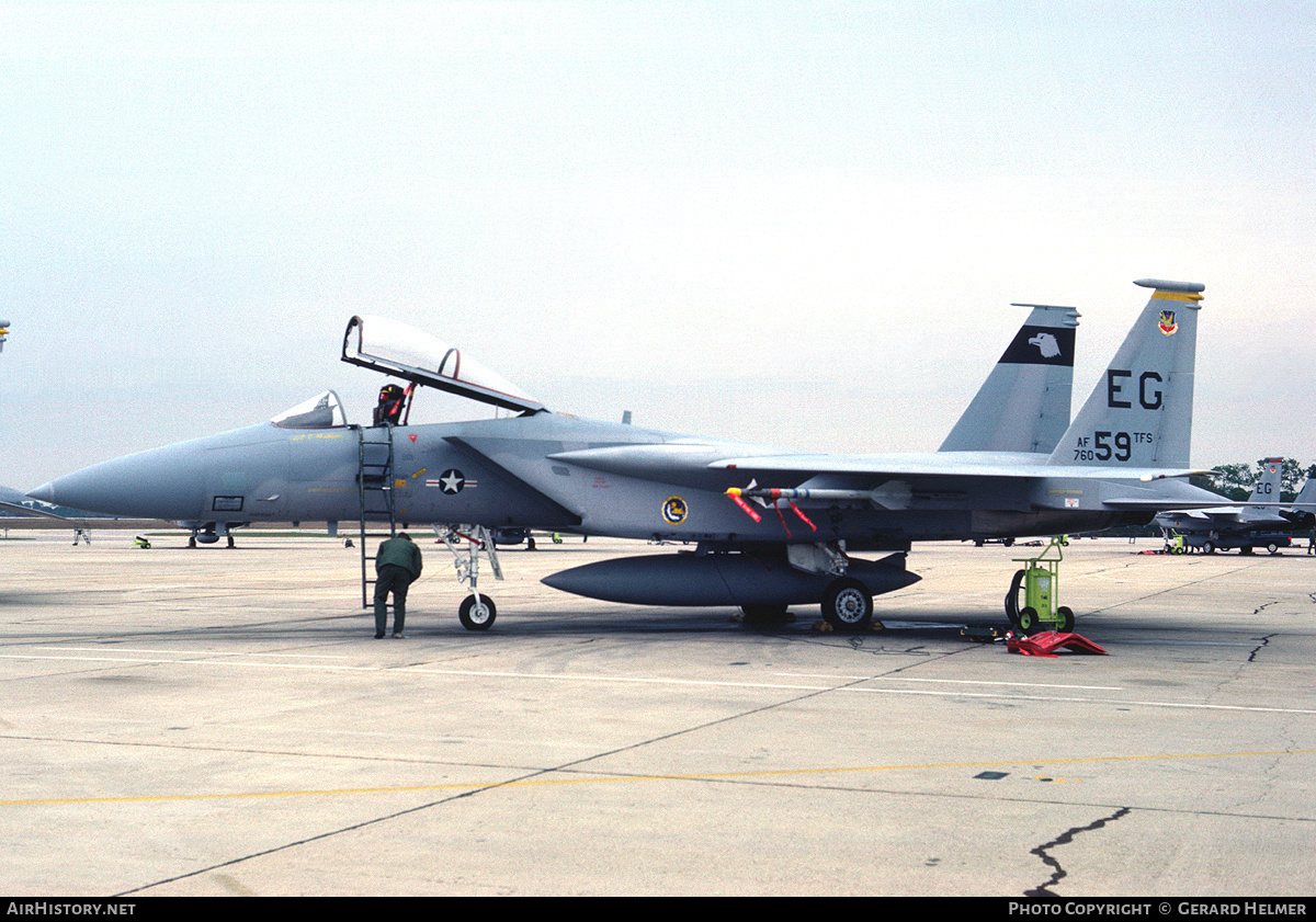 Aircraft Photo of 76-0059 / AF760-59 | McDonnell Douglas F-15A Eagle | USA - Air Force | AirHistory.net #123120