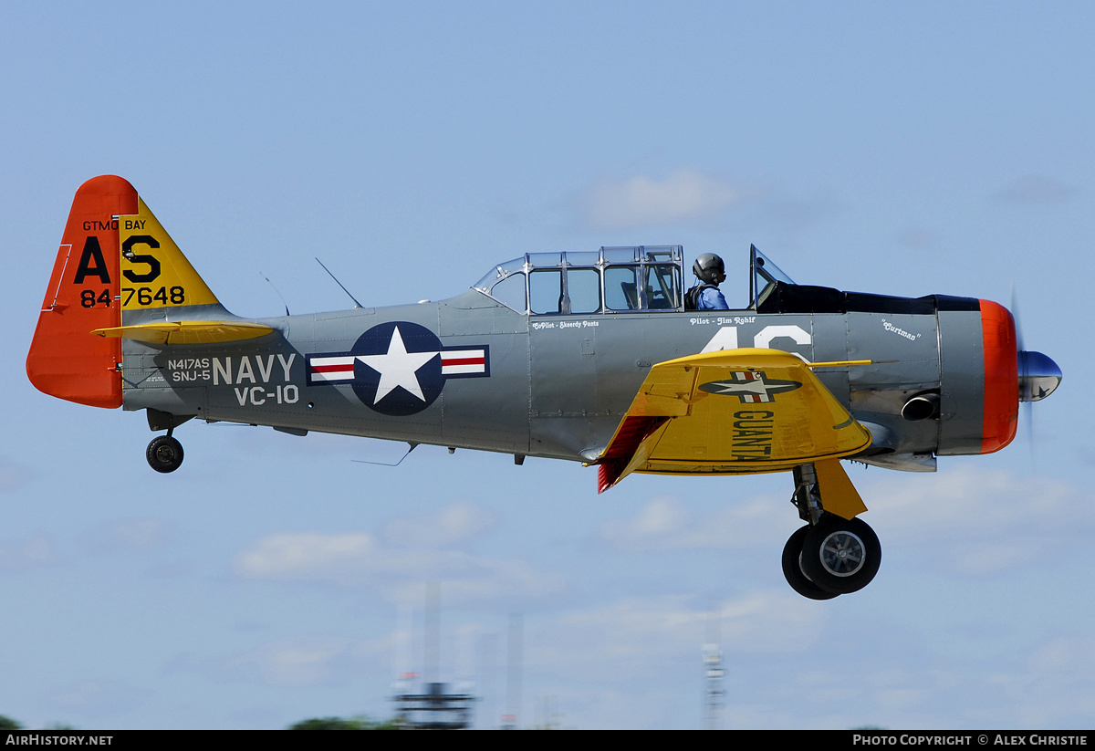 Aircraft Photo of N417AS / 84-7648 | North American AT-6C Texan | USA - Navy | AirHistory.net #123147