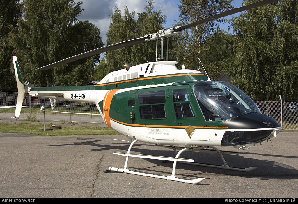 Aircraft Photo of OH-HRI | Bell AB-206B-3 JetRanger III | Rajavartiolaitos - Finnish Border Guard | AirHistory.net #123154