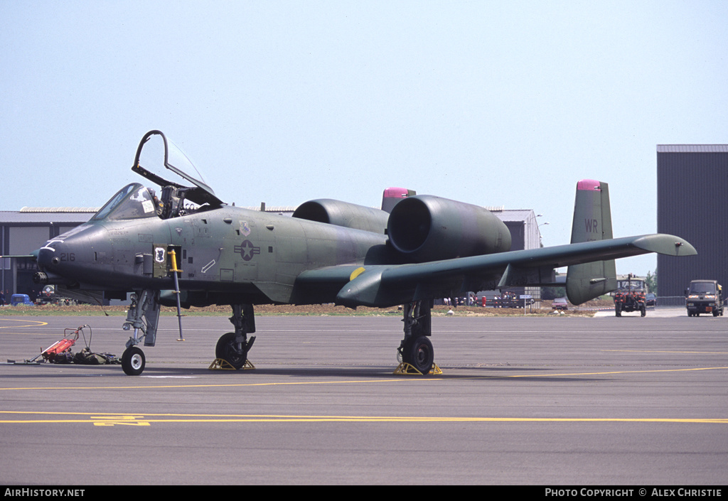 Aircraft Photo of 80-0216 / AF80-216 | Fairchild A-10A Thunderbolt II | USA - Air Force | AirHistory.net #123222