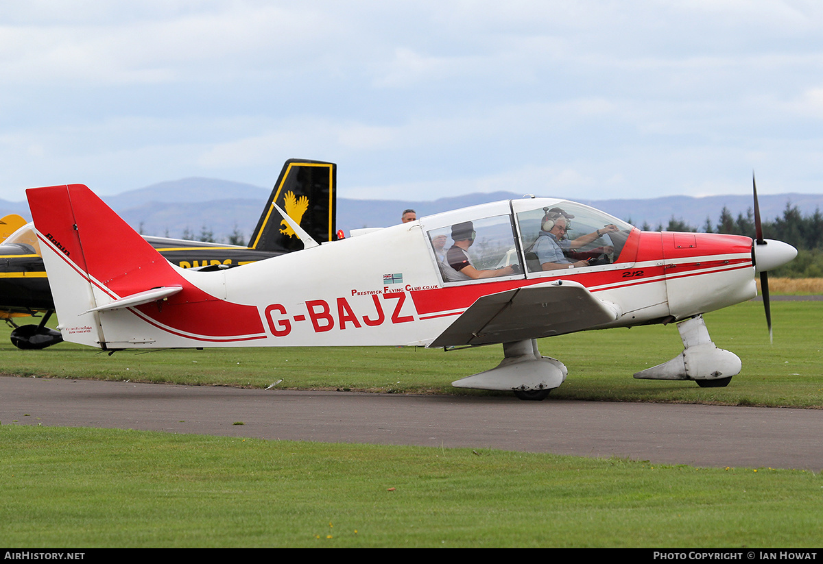 Aircraft Photo of G-BAJZ | Robin DR-400-120 Dauphin 2+2 | Prestwick Flying Club | AirHistory.net #123236