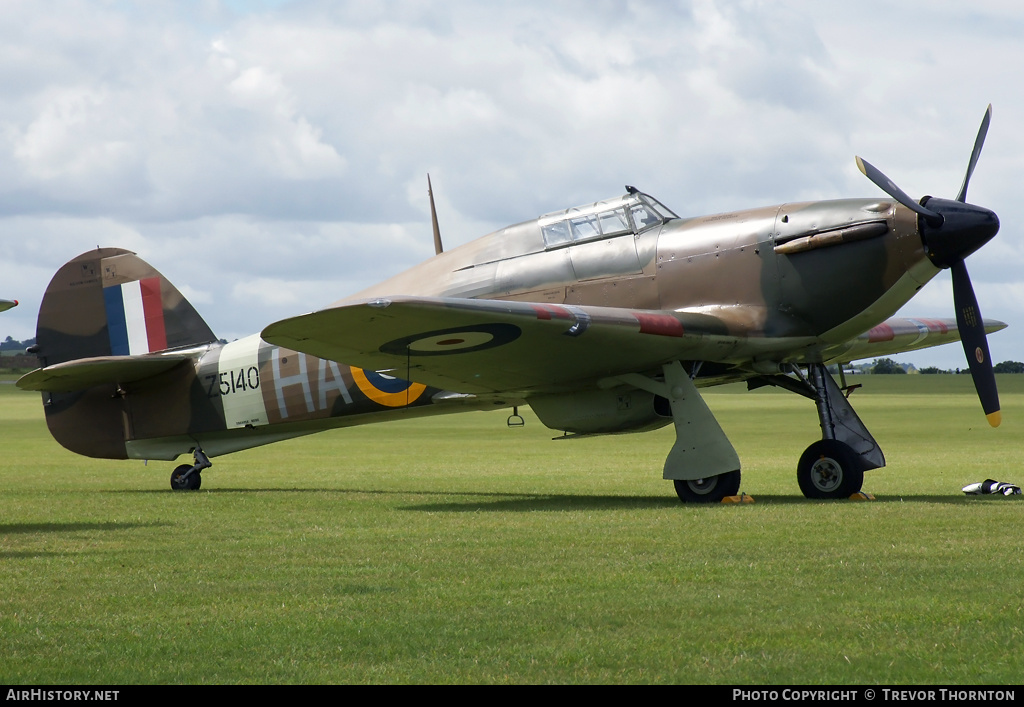 Aircraft Photo of G-HURI / Z5140 | Hawker Hurricane Mk12A | UK - Air Force | AirHistory.net #123262