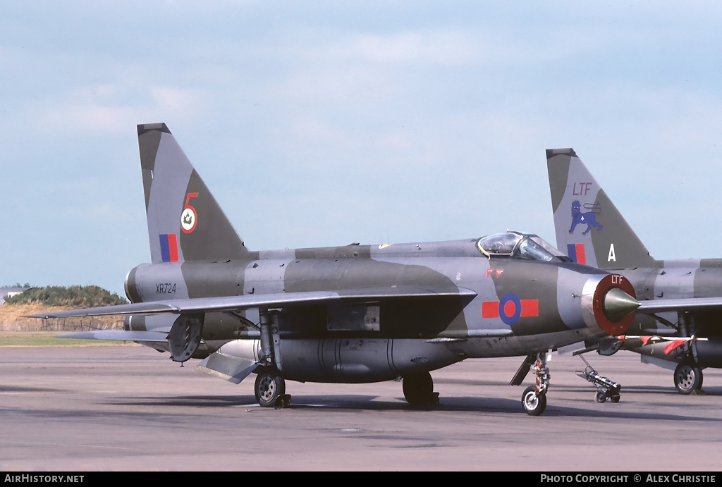Aircraft Photo of XR724 | English Electric Lightning F6 | UK - Air Force | AirHistory.net #123276