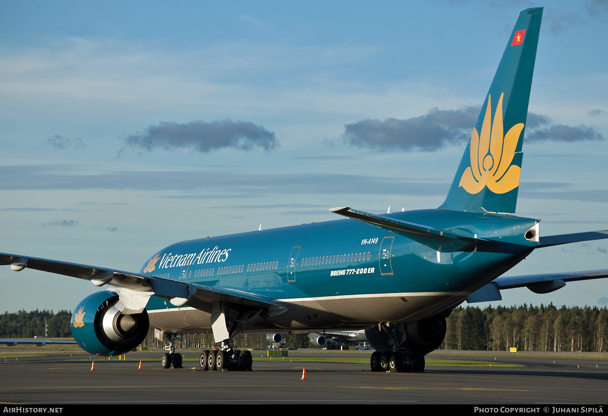 Aircraft Photo of VN-A149 | Boeing 777-2Q8/ER | Vietnam Airlines | AirHistory.net #123292