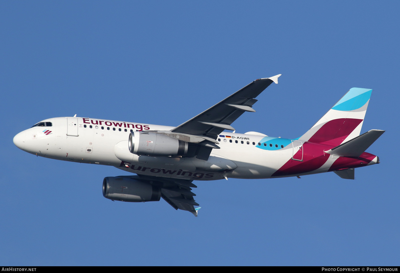 Aircraft Photo of D-AGWI | Airbus A319-132 | Eurowings | AirHistory.net #123332
