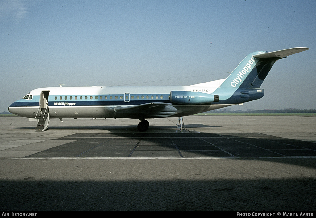 Aircraft Photo of PH-SIX | Fokker F28-6000 Fellowship | NLM Cityhopper | AirHistory.net #123366