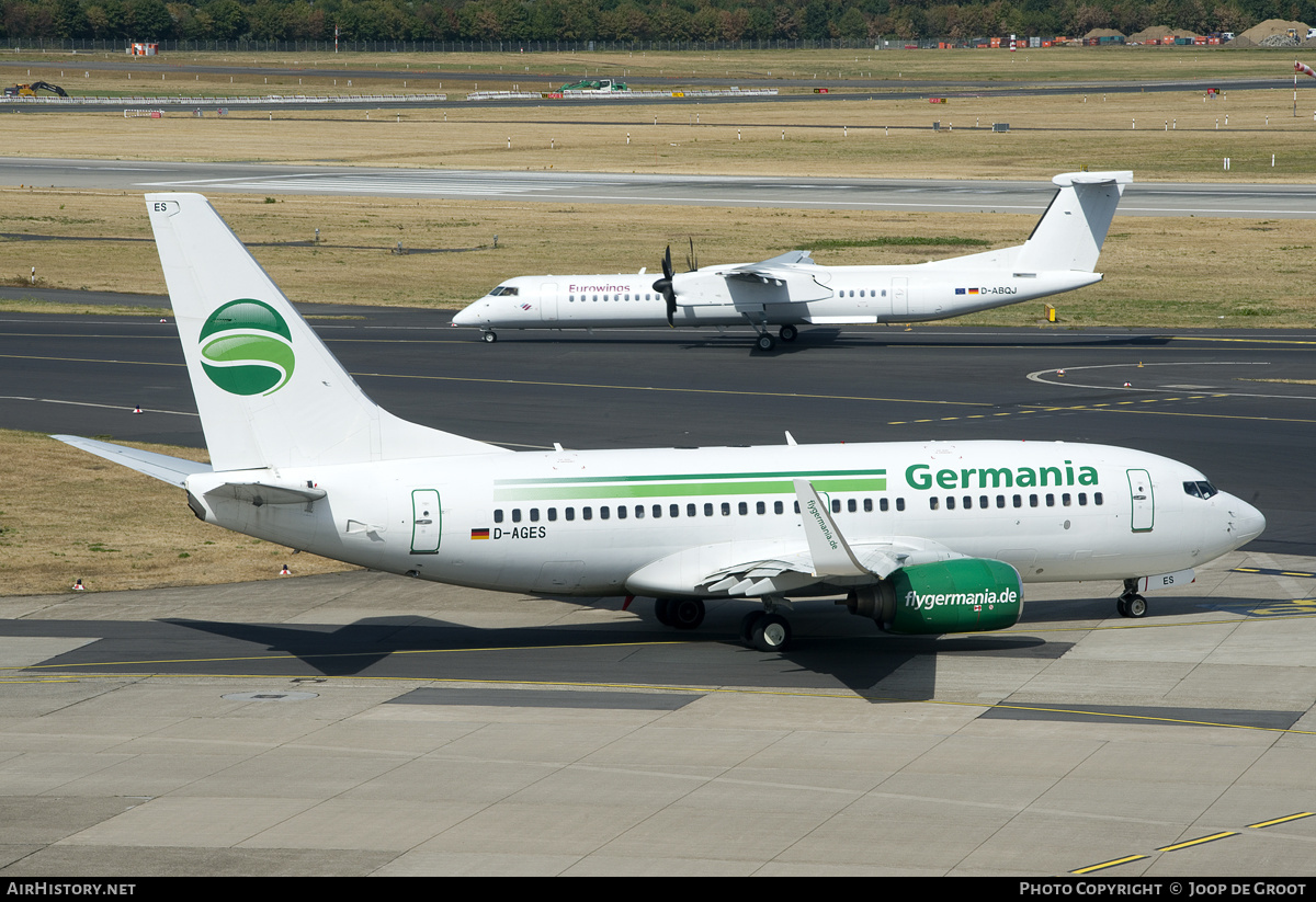 Aircraft Photo of D-AGES | Boeing 737-75B | Germania | AirHistory.net #123386