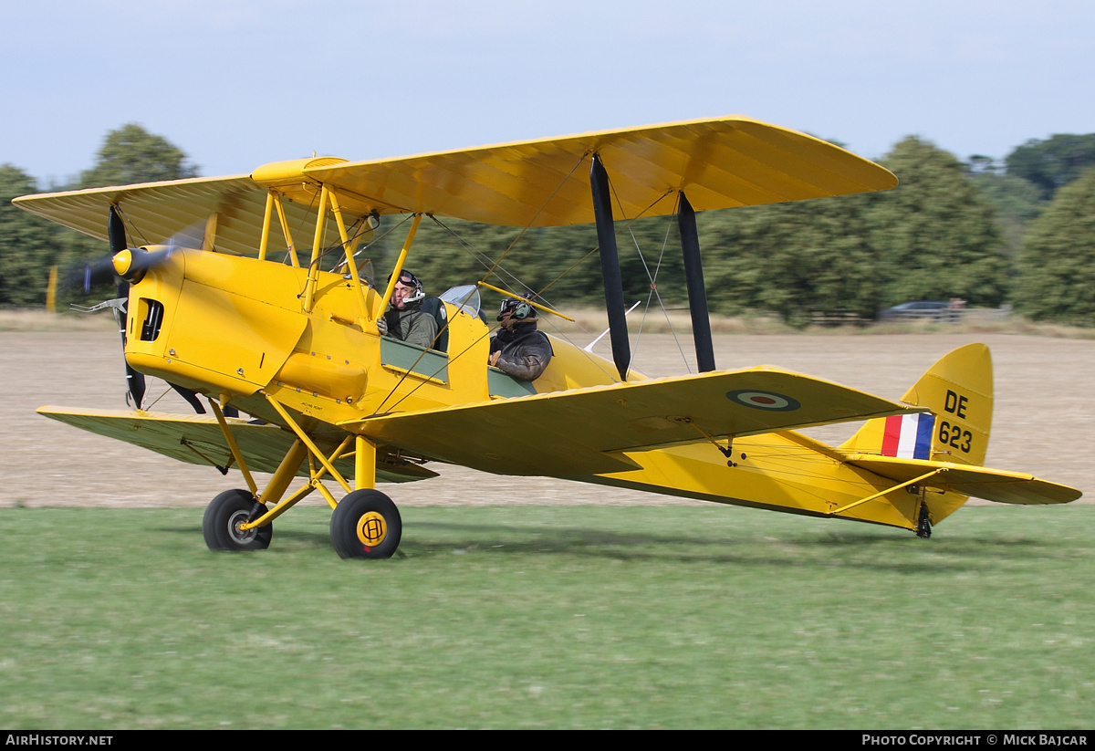 Aircraft Photo of G-ANFI / DE623 | De Havilland D.H. 82A Tiger Moth | UK - Air Force | AirHistory.net #123392