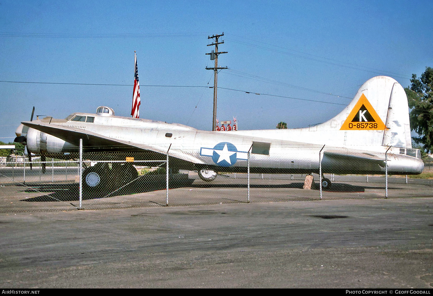 Aircraft Photo of 44-85738 / 0-85738 | Boeing DB-17G Flying Fortress | USA - Air Force | AirHistory.net #123411