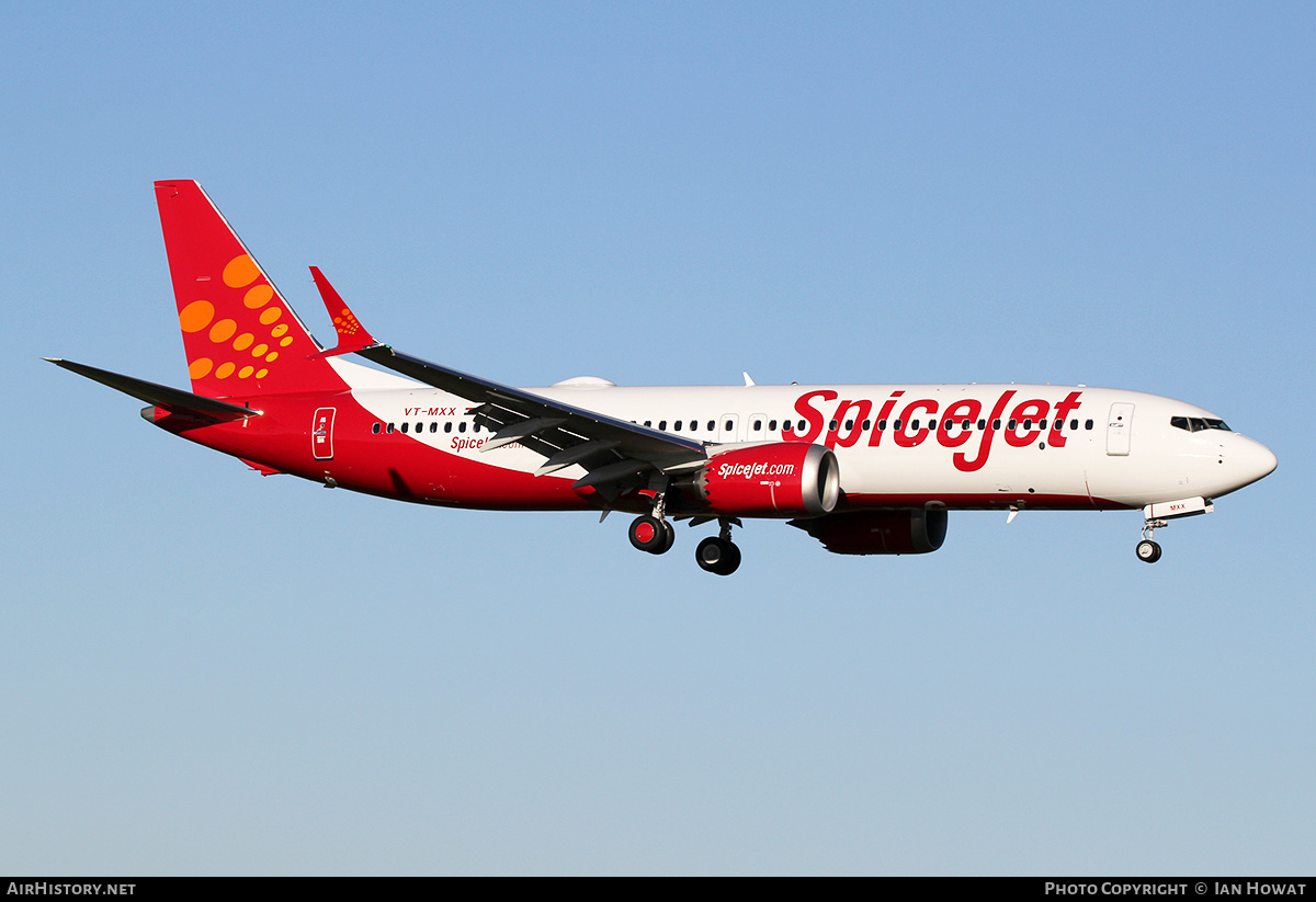 Aircraft Photo of VT-MXX | Boeing 737-8 Max 8 | SpiceJet | AirHistory.net #123488