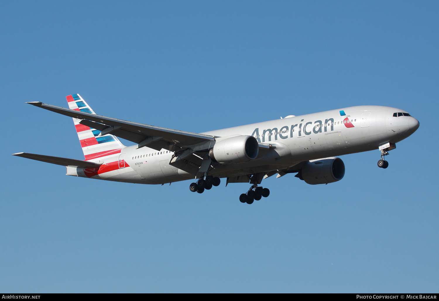 Aircraft Photo of N760AN | Boeing 777-223/ER | American Airlines | AirHistory.net #123660