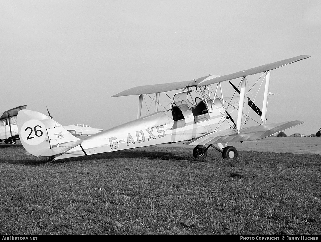 Aircraft Photo of G-AOXS | De Havilland D.H. 82A Tiger Moth II | The Tiger Club | AirHistory.net #123666