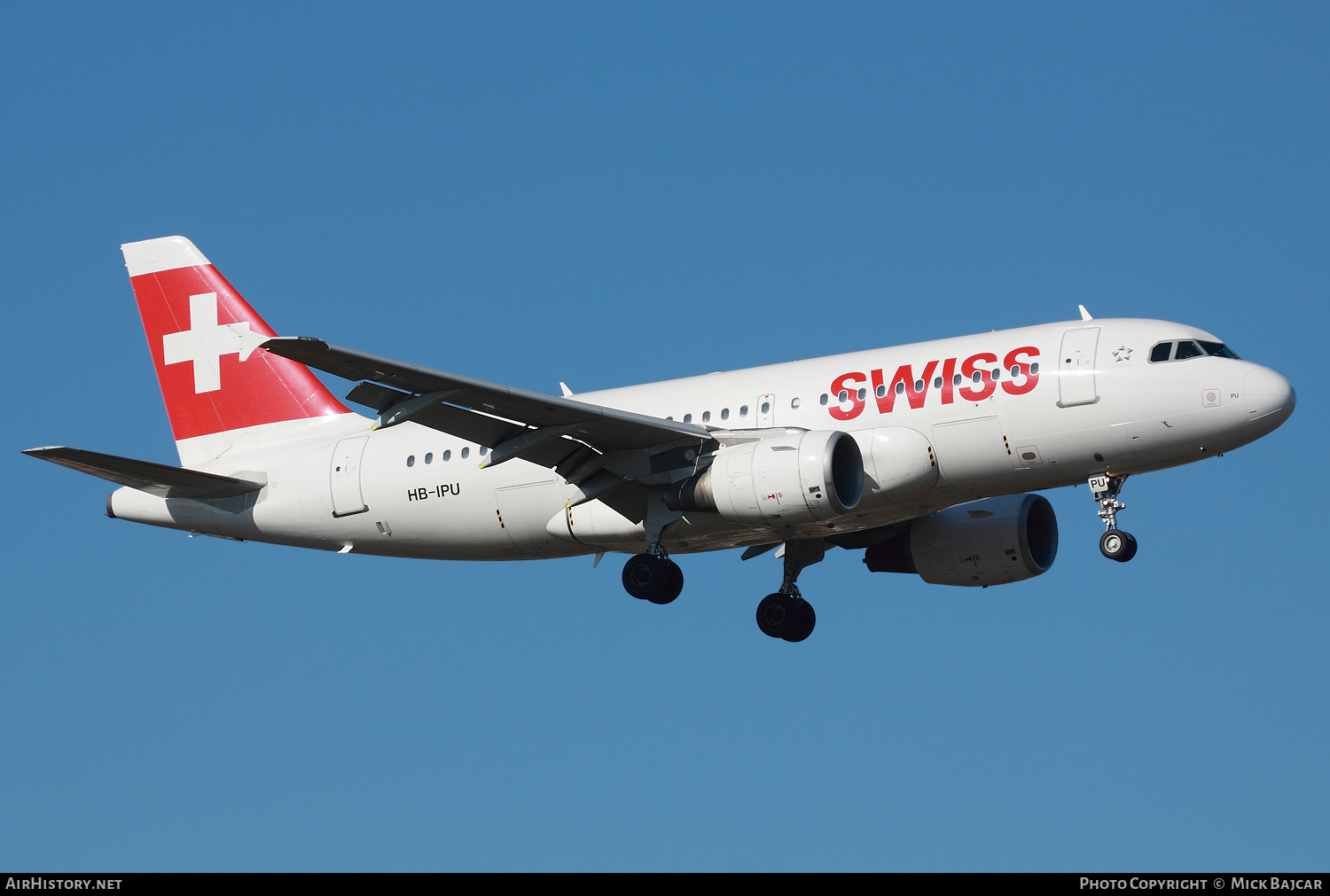 Aircraft Photo of HB-IPU | Airbus A319-112 | Swiss International Air Lines | AirHistory.net #123669