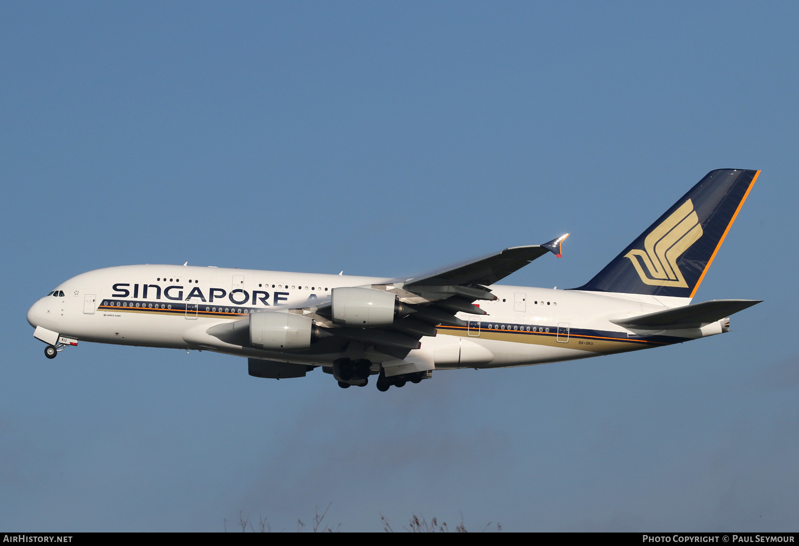 Aircraft Photo of 9V-SKU | Airbus A380-841 | Singapore Airlines | AirHistory.net #123671