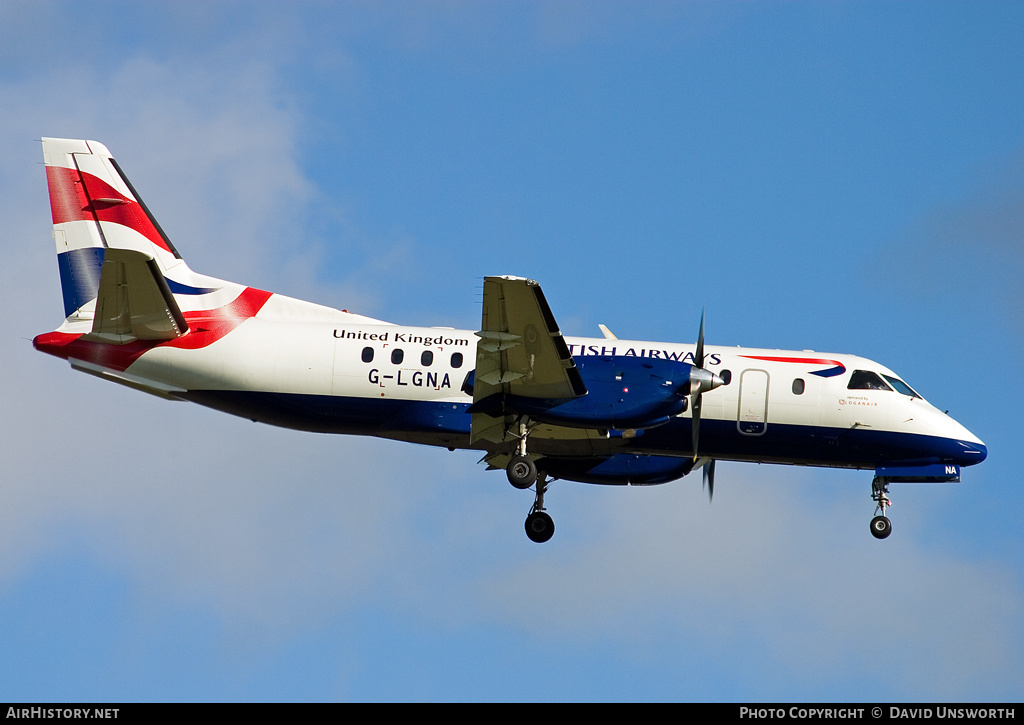 Aircraft Photo of G-LGNA | Saab 340B | British Airways | AirHistory.net #123805