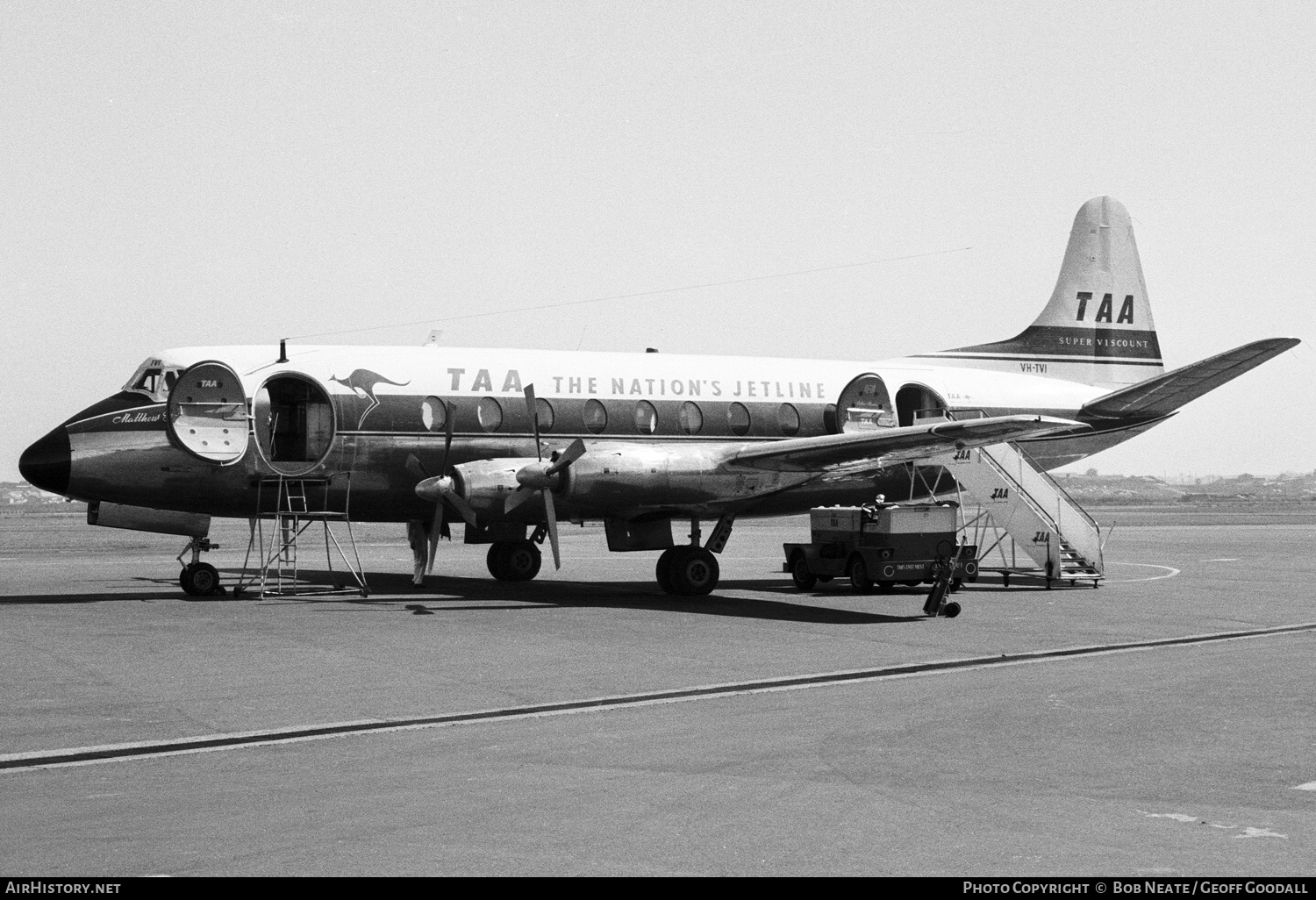 Aircraft Photo of VH-TVI | Vickers 756D Viscount | Trans-Australia Airlines - TAA | AirHistory.net #123821